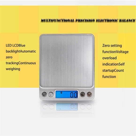 2 pcs LCD Portable Mini Electronic Digital Scales 3000g/0.1g Pocket Case Postal - Picture 8 of 16